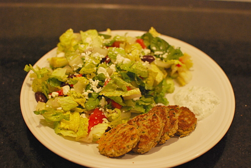 Falafel and Greek Salad