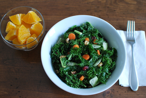 Kale Salad and Oranges