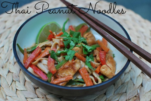 Healthy Plate Happy Family Thai Peanut Noodles
