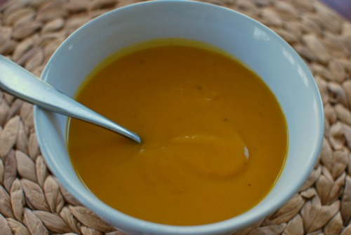 Carrot Ginger Soup (also had sweet potatoes and coconut milk)