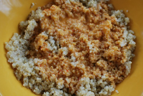 quinoa with chipotle lime dressing