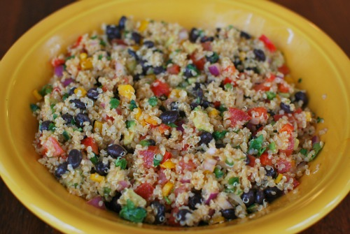southwestern quinoa and black bean salad